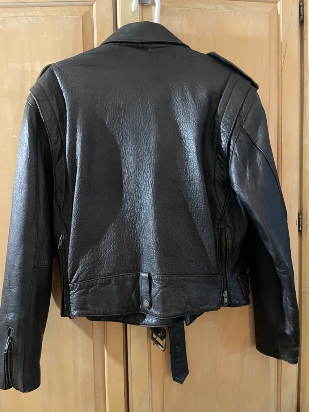 Vintage Leather Motorcycle Jacket. - Picture 2 of 10